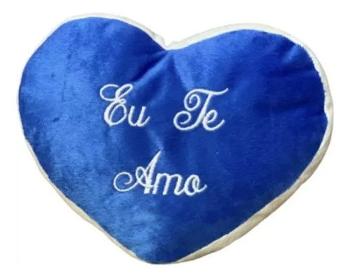 Coração Pp Com Homenagem Azul Pelucia Dia Das Mâes Presente