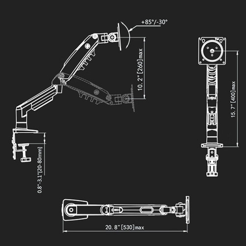 Soporte Para Computadora De 17 A 30 Pulgadas, Pantallas De