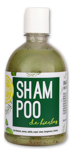 Kokos Organic, Shampoo De Hierbas Natural, Caída De Cabello