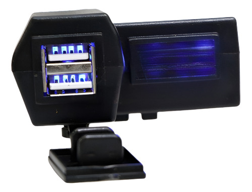 Voltímetro De Led Azul Usb Cargador Apto Para Yamaha Vstar 6