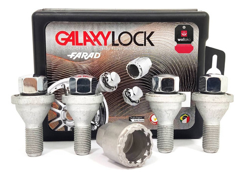 Parafuso Trava Antifurto De Roda Galaxylock Vw Virtus Za/m