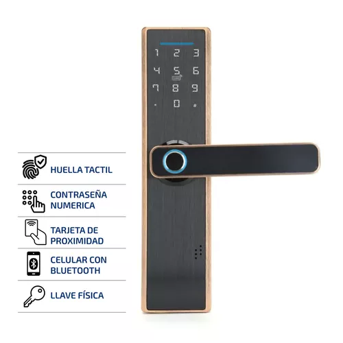 Cerradura Inteligente : Huella Digital, App, Tajeta, llave y clave - Promart
