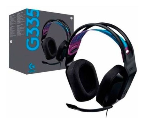 Auricular Audifono Gamer Logitech G335 C/microfono Negro