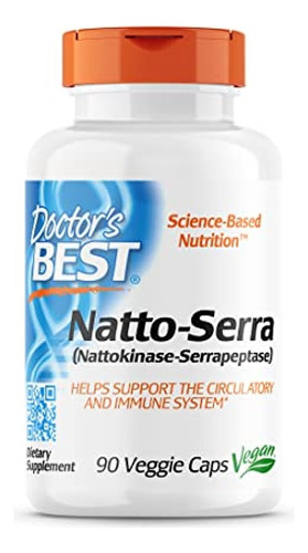 Doctor's Best Natto-serra, Non-gmo, Vegan, Gluten Free, 90 V