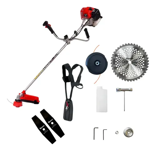 Roçadeira a Gasolina Toyama TBC43X 42,7cc Com Carretel e 3 Lâminas