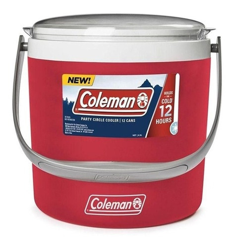 Imagem 1 de 1 de Caixa Térmica 8,5 Litros Circle Vermelho - Coleman