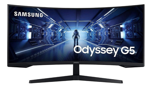 Monitor Gamer Curvo Samsung Odyssey G5 C34g55tww 34  Negro 