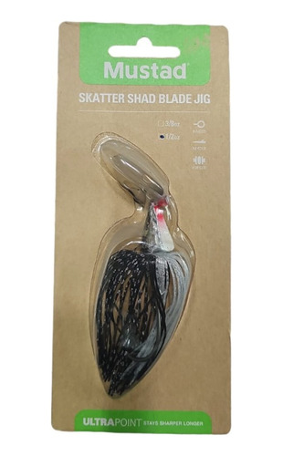 Señuelo Mustad Skatter Shad Blade. 17 Gramos. Antienganche