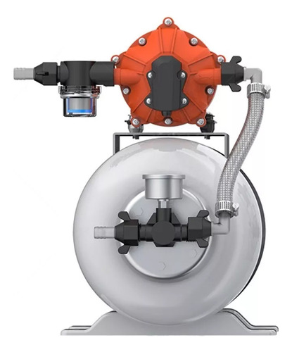 Kit Pressurizador 3.0 Gpm 12v 60 Psi C/ Acumulador 8,0l