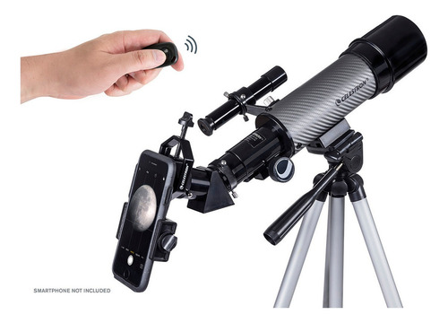 Telescopio Celestron Travelscope 60 Dx Mochila Adap Celular Color Gris