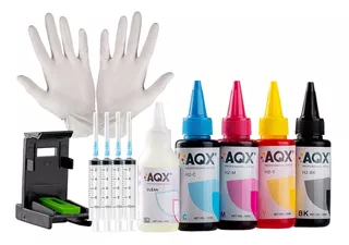 Kit Recarga Cartuchos Aqx P/hp 675 60 21 22 46 664 + Cleaner