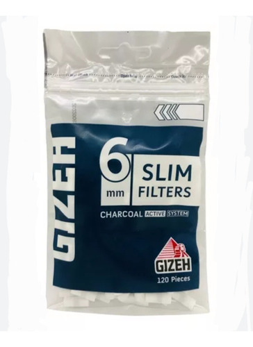 Filtro Gizeh Carbón Slim 6mm X 10 Unidades Envío Gratis!