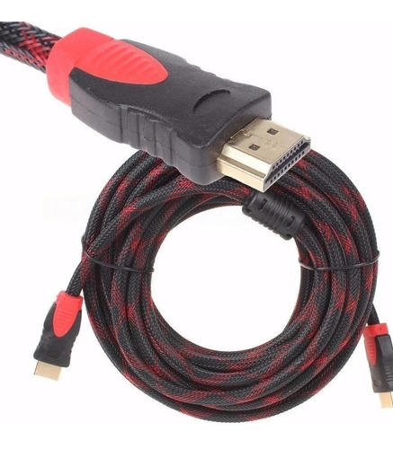 Cable Hdmi 20 Metros Mallado. Doble Filtro Núcleo De Ferrita