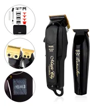 Comprar Maquinas Para Cortar Cabello Barber Combo Black Cordless Wahl Con Holograma De Autenticidad Trimmer Detailer Li + Clipper Magic Clip Para Barberías Y Estéticas