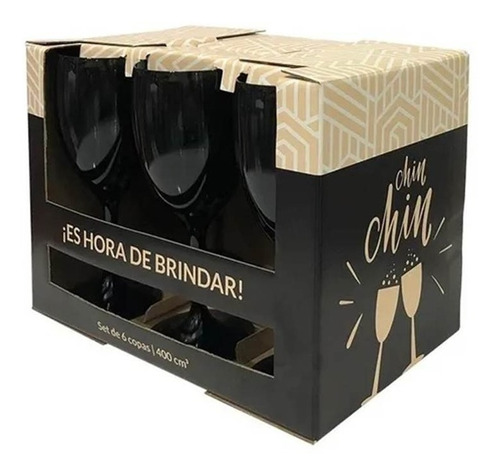 Copas Vino Y Agua Plástico Eventos Bar Gastronomía Pack X 6u