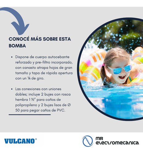 Imagen 5 de 10 de Kit Vulcano Pileta 8x4x1.5m Filtro Vc30 + Bap075 - 50.000lts