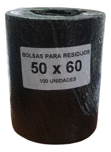Bolsas En Rollo Residuos Papelera 50x60 - Pack 100 Bolsas