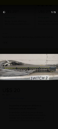 Switche Switch De 48 Puertos Internet 