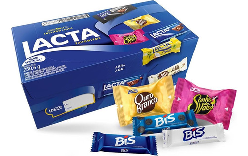 Nuevo! Bombones Lacta Favoritos Chocolate Bis Import Brasil