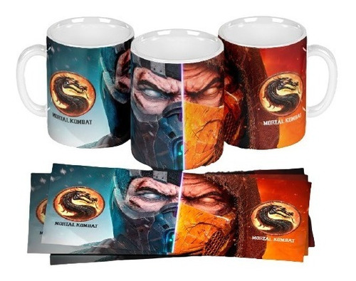 Mug Vaso Taza Ceramica Mortal Kombat