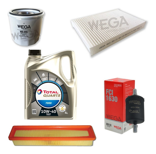 Imagen 1 de 4 de Kit Filtros + Aceite Para Renault Clio Mio 1.2 16v