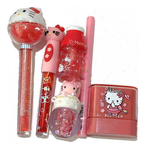 Pack De Maquillaje Y Cosmetiquera Hello Kitty Mujer Bella