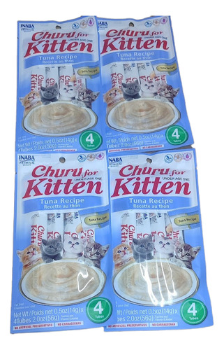 Churu Premios Lamible Kitten Sabor Atun 16 Pz