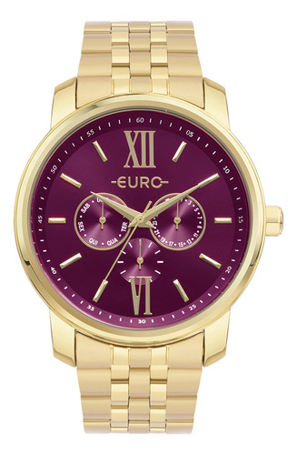 Relógio Euro Feminino Multiglow Dourado - Euvx3jaa/4n