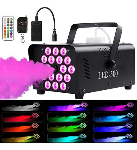 Máquina De Niebla  Con 18 Luces Led, Máquina De Humo De 5.