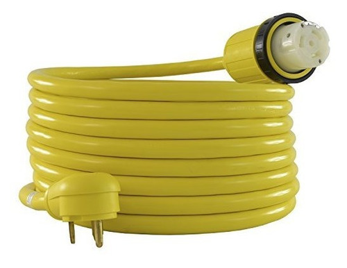 Cable De Corriente Rv Conntek 30a A 50a (25 Pies) Amarillo.