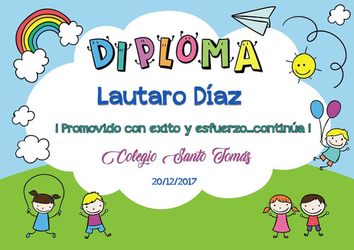 Diplomas Fin De Cursos- Diseño Gratis ! A4