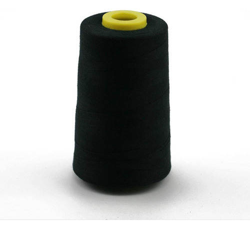 Hilo De Coser 100% 400grs Poliester X 3 Conos Negro Overlock Color Black