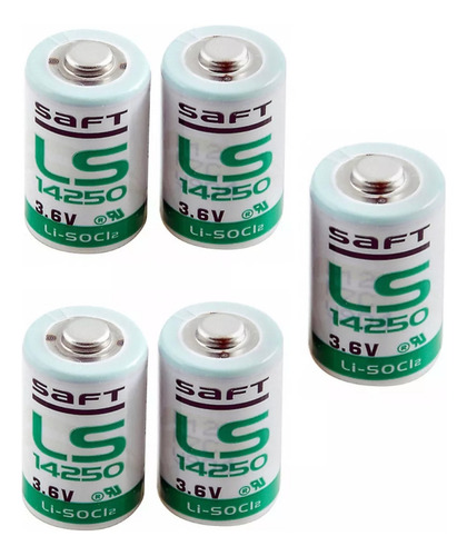 Ls14250 Marca Saft 3.6v 1.2a Litio 5 Piezas Remplazo