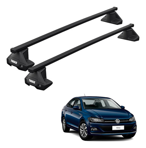 Rack Squarebar Thule Vw Virtus Sedan 2018 Em Diante