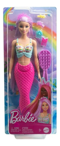 Boneca Barbie Fantasia Sereia Rosa Mattel