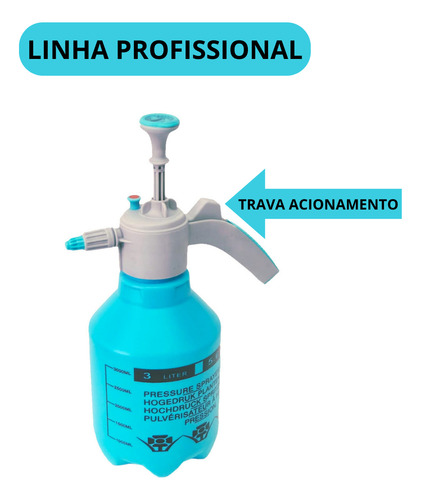 Pulverizador Manual Alta Pressão Lavagem Capacidade 3 Litros