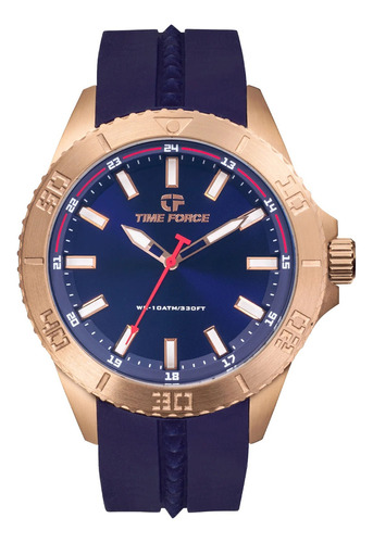 Reloj De Pulsera Time Force Para Caballero Tf5034mr-03 Azul