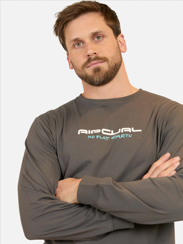 Polera Ml Culture Gris Hombre Rip Curl