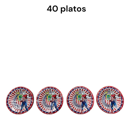 Fiesta Completa De Chivas Para 40 Personas Rojo Chivas Chivas