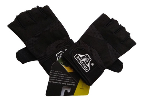 Imagen 1 de 10 de Guantes Deportivos De Entranamiento Black Gym Mitón Calidad