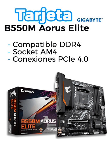 Tarjeta Madre Gigabyte B550m Aorus Elite