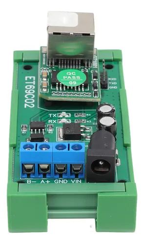Convertidor Rs485 A Ethernet 9600bps Tvs Anti Surge