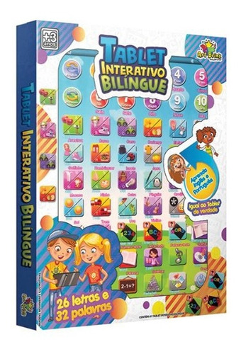 Tablet Infantil Interativo Bilingue Presente De Natal Lindo