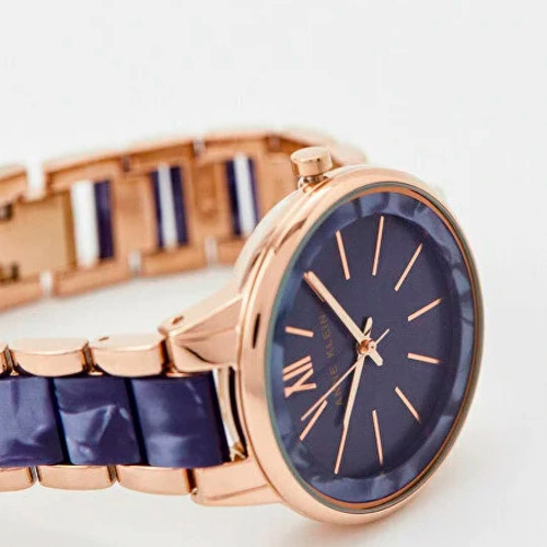 Reloj De Pulsera Anne Klein Para Mujer Azul Marino (Usado)