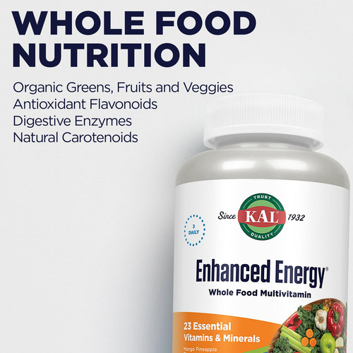 Kal Multivitamínico Masticable 23 Vitaminas 60 Cápsulas