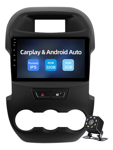 Estéreo 2+32g Carplay Para Ranger F250 2011-2016 Gps Wifi