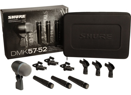 Shure Dmk57-52 Paquete De Micrófonos Sm/beta P/batería 