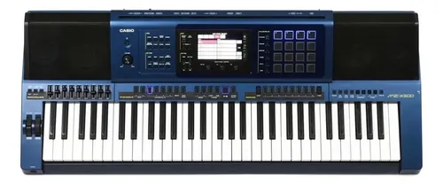 Teclado Arranjador Casio Mz-x500 61 Teclas Profissional Cor Azul