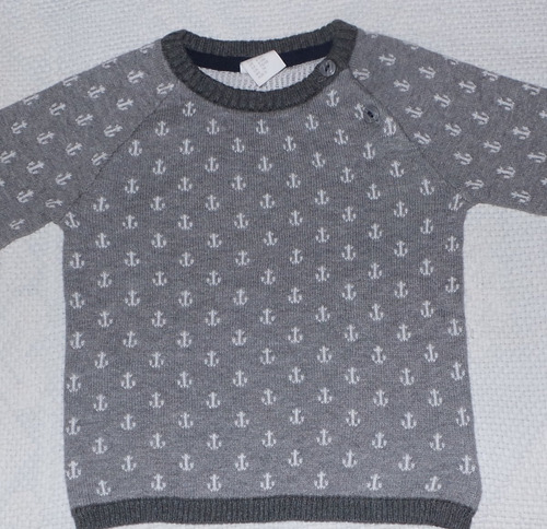 Sweater Bebe  H M Anclas 2 A 3 Años Importado