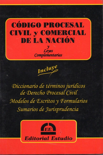 Codigo Procesal Civil Y Comerical | Ed Estudio